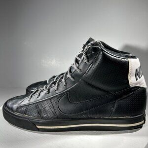 Nike Sweet Classic Mens Size 9 Basketball Shoes Leather Sneakers Black High Top
